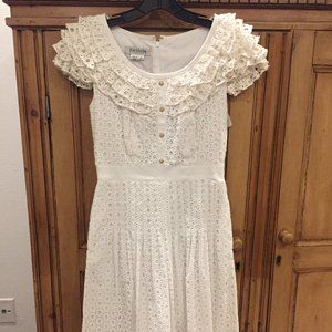 NWT Kay Unger White Sundress